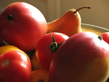 Free Stock Photo: Closeup of a bowl of fruit