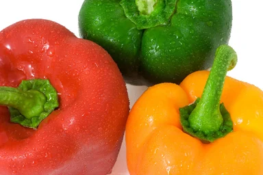Free Stock Photo: Close-up of three colored peppers
