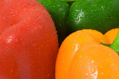 Free Stock Photo: Close-up of three colored peppers