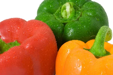 Free Stock Photo: Close-up of three colored peppers