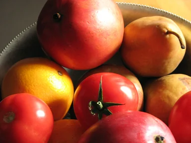 Free Stock Photo: Closeup of a bowl of fruit