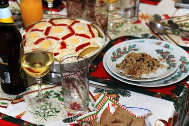 Free Stock Photo: Dining table with dinner to be served