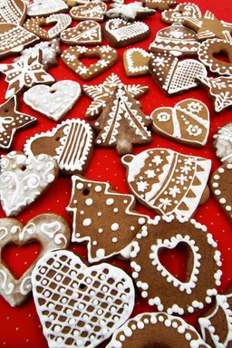 Free Stock Photo: Christmas shaped gingerbread cookies