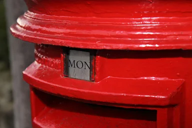 Free Stock Photo: A red British postbox