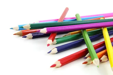 Free Stock Photo: A pile of colored pencils