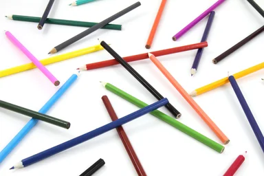 Free Stock Photo: A pile of colored pencils