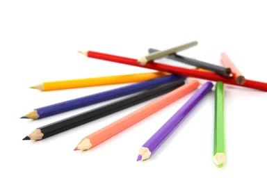 Free Stock Photo: A pile of colored pencils