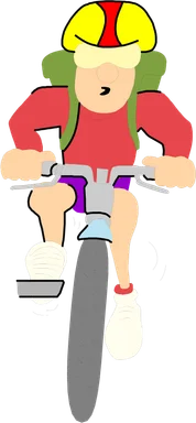 Free Stock Photo: Illustration of a man riding a mountain bike