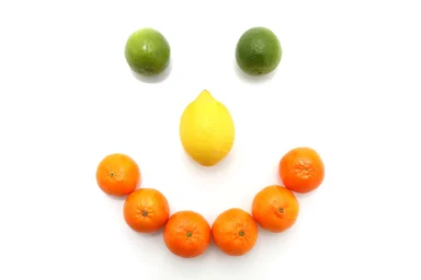 Free Stock Photo: A smile made from citrus fruit