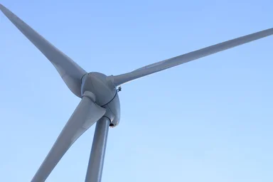 Free Stock Photo: Close-up of a wind turbines in winter