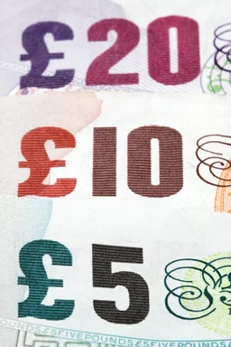 Free Stock Photo: Several British bank notes
