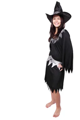 Free Stock Photo: A beautiful girl in a Halloween witch costume