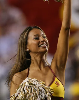 Free Stock Photo: A Washington Redskins cheerleader