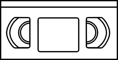 Free Stock Photo: Illustration of a video cassette tape