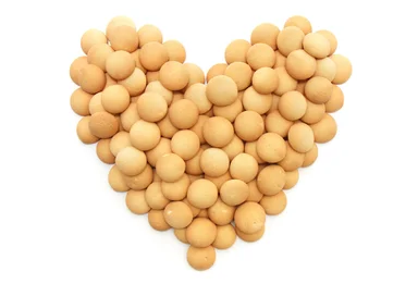 Free Stock Photo: Small sweet biscuits in a valentine heart shape
