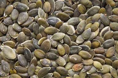 Free Stock Photo: Close-up of raw pumpkin seeds