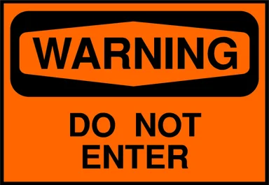 Free Stock Photo: Illustration of a do not enter warning sign