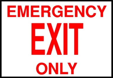 Free Stock Photo: Illustration of an emergency exit sign