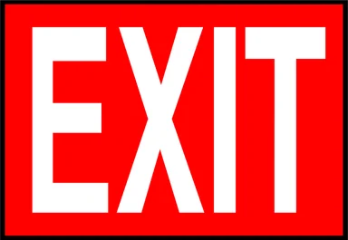 Free Stock Photo: Illustration of an exit sign