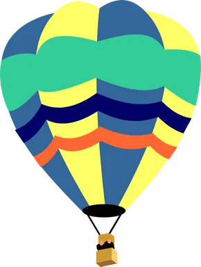 Free Stock Photo: Illustration of a hot air balloon