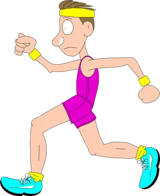 Free Stock Photo: Illustration of a man running