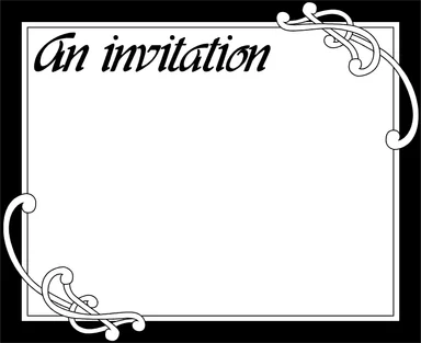 Free Stock Photo: Illustration of a blank invitation
