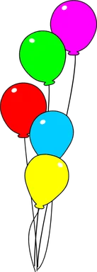 Free Stock Photo: Illustration of colorful balloons
