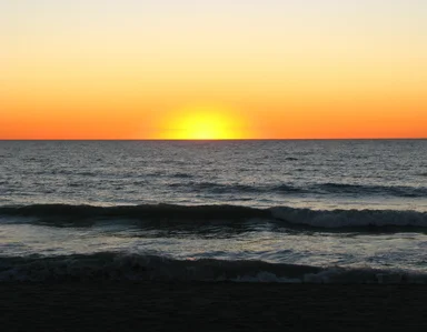 Free Stock Photo: An ocean sunset landscape