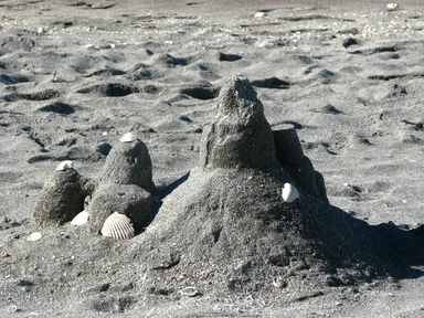 Free Stock Photo: Close-up of a sand castle