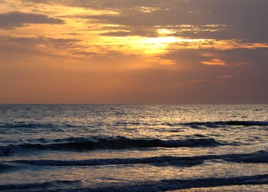 Free Stock Photo: An ocean sunset
