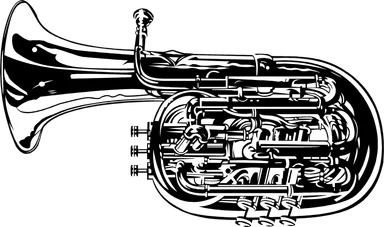 Free Stock Photo: Illustration of a tuba