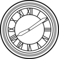 Free Stock Photo: Illustration of a clock